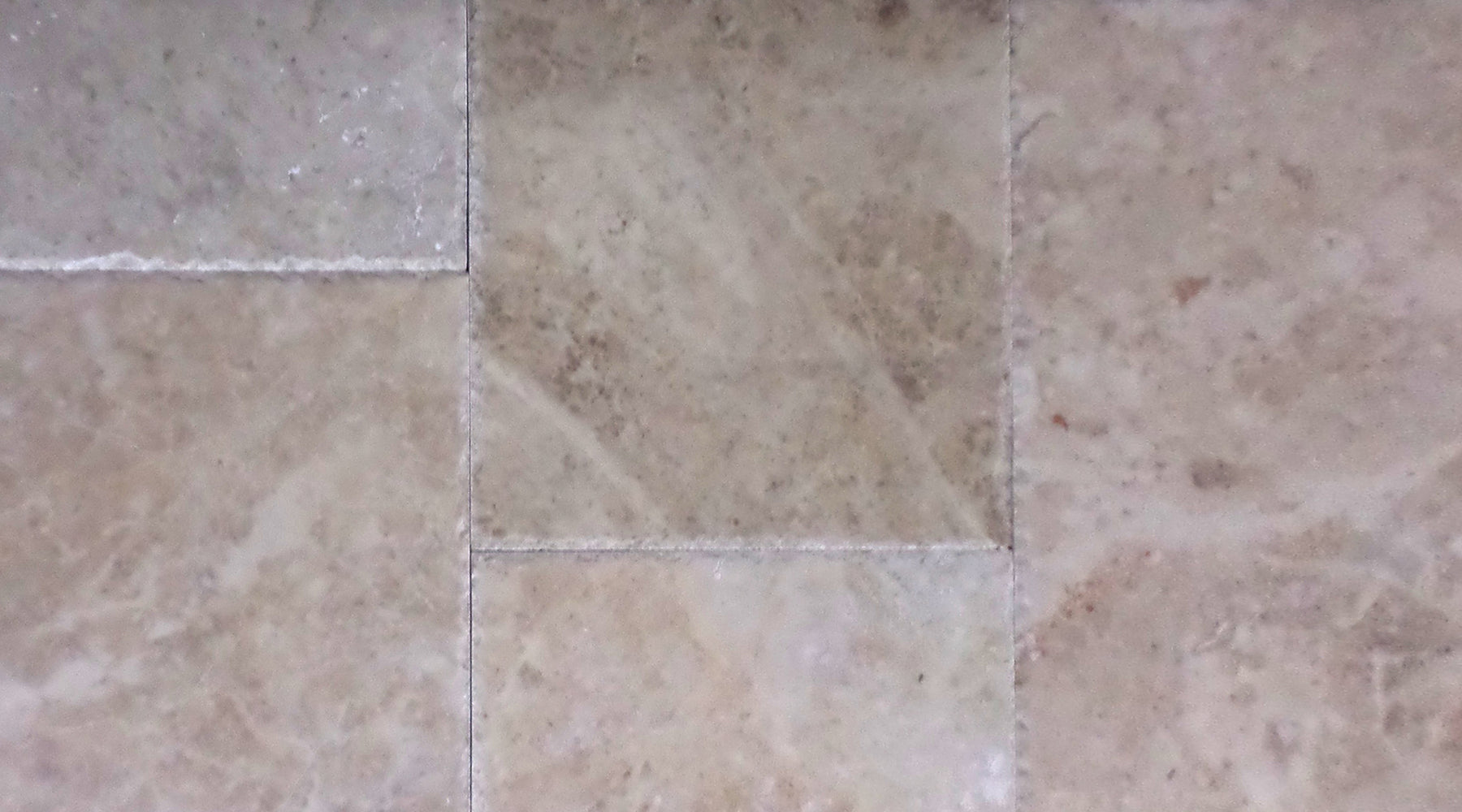 Cappuccino Marble Versailles Pattern - Chiseled & Brushed