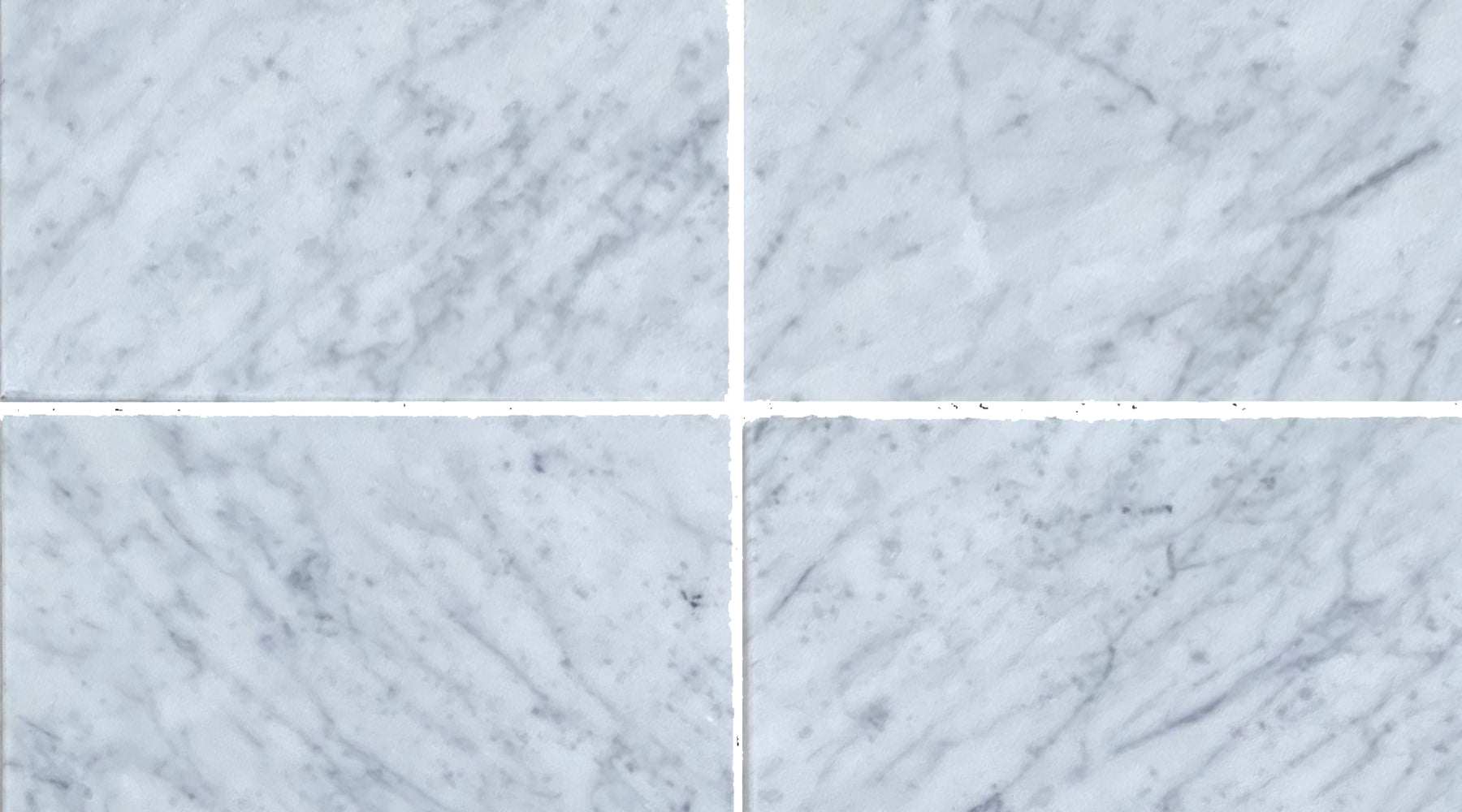 White Carrara CD Marble Tile - Honed