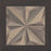 Full Tile Sample - Eluvio Amber / Hazel / Umber Cassettone Decor 3 Porcelain Tile - 24" x 24" x 8 MM Matte