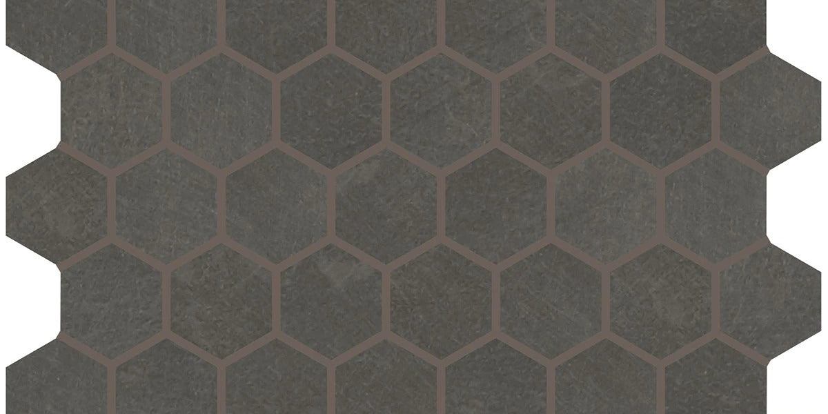 Marazzi Moroccan Concrete MC57 Charcoal Matte Ceramic Mosaic