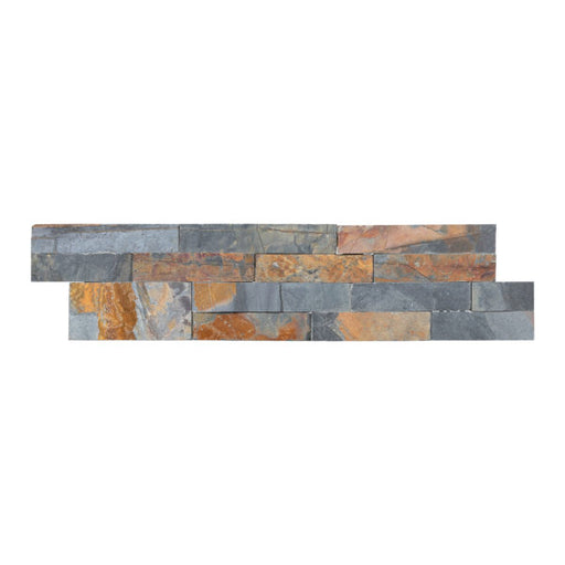 China Multi Color Dressed Slate Ledgestone - 6" x 24"