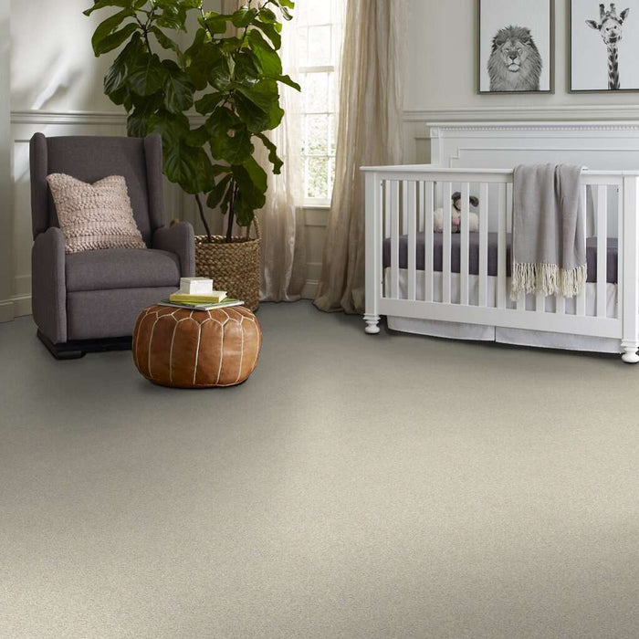 Shaw Floor Studio Around The House I China Pearl 00100 Textured Nylon