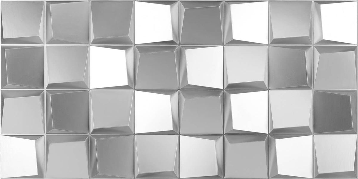 Kertiles Magnolia 3D Panel Komodo Chrome Sheet Moulding Compound Tile ...