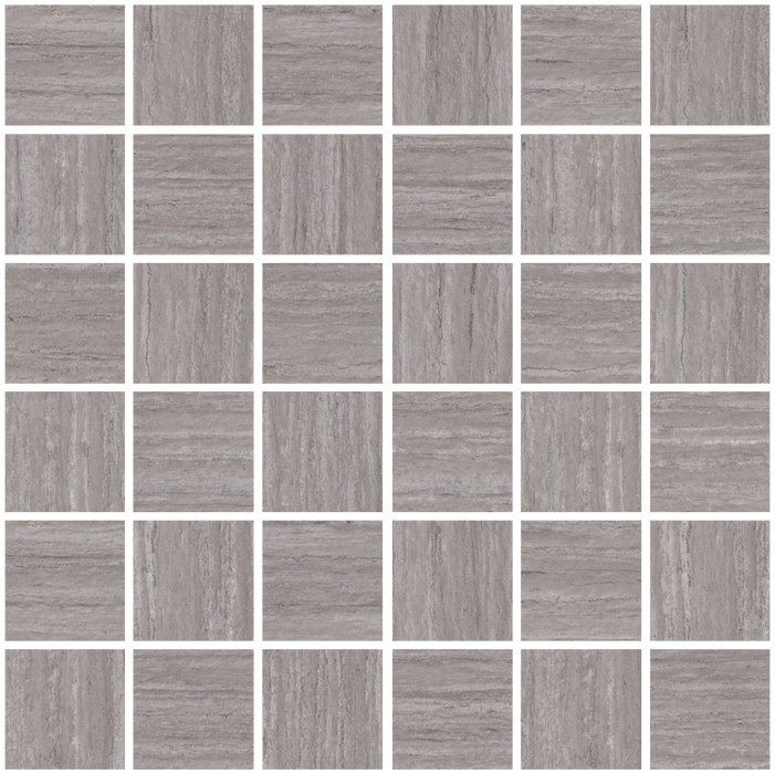 Full Sheet Sample - Olympia Clay Porcelain Mosaic - 2" x 2" Satin