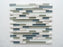 Cloudy Sky Interlocking Marble & Glass Mosaic - 11.75" x 12" 