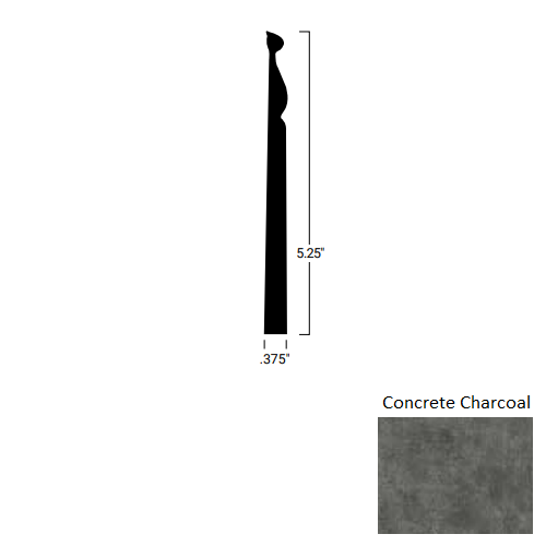 Johnsonite Concrete Charcoal MW-ML3-Z