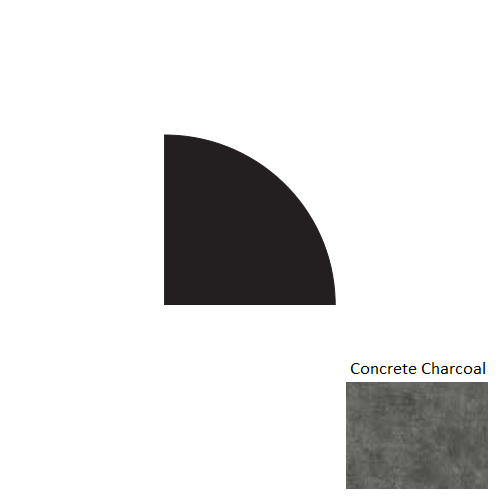 Johnsonite Concrete Charcoal QTR-ML3-D