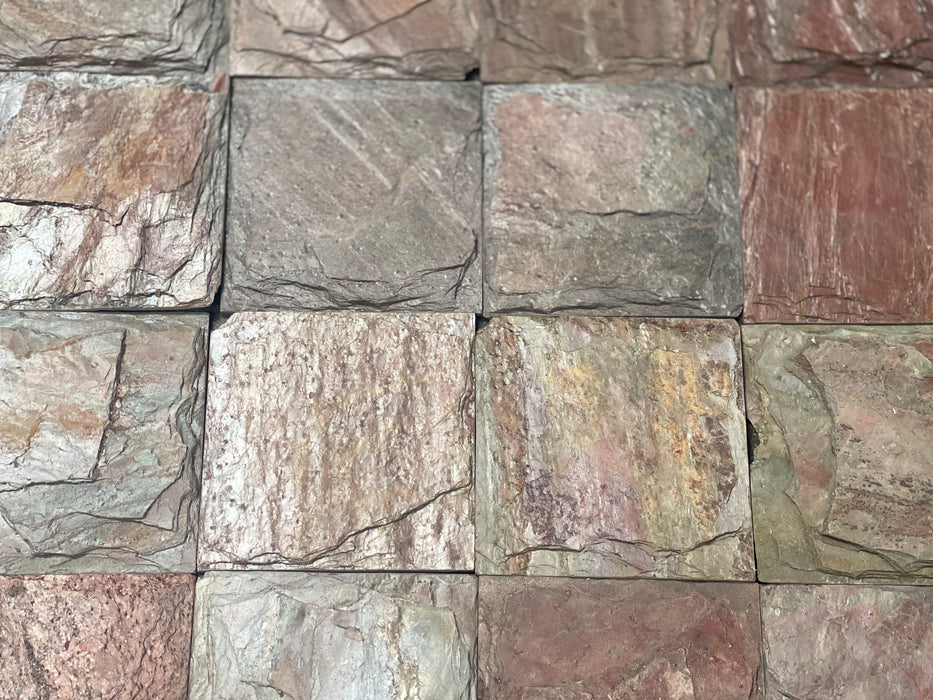 Copper Slate Tile - 6" x 6" Chiseled