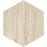 Cortina Almond Natural Porcelain Tile - 9" Hexagon