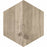 Cortina Natural Natural Porcelain Tile - 9" Hexagon