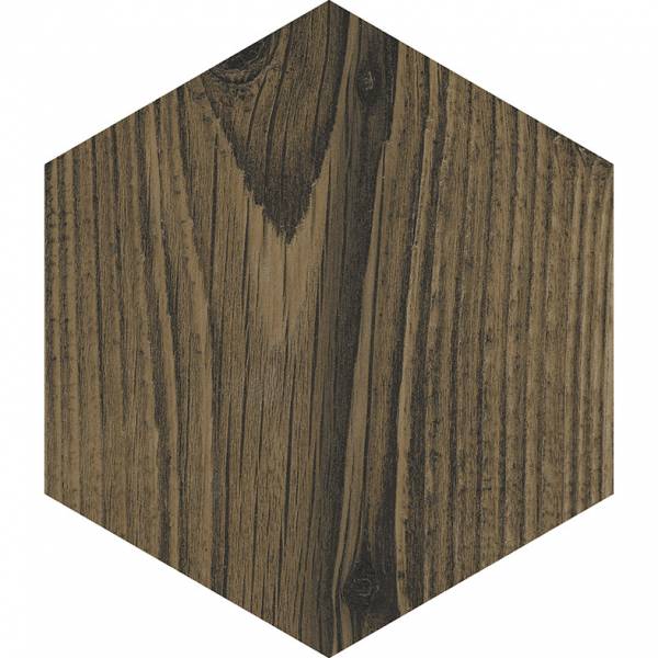 Cortina Tobacco Natural Porcelain Tile - 9" Hexagon