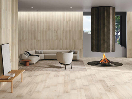 Cortina Almond Porcelain Tile - 10" x 60" Natural