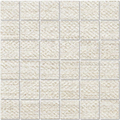 Full Sheet Sample - Craft Cotton Porcelain Mosaic - 2" x 2" Matte & Textured