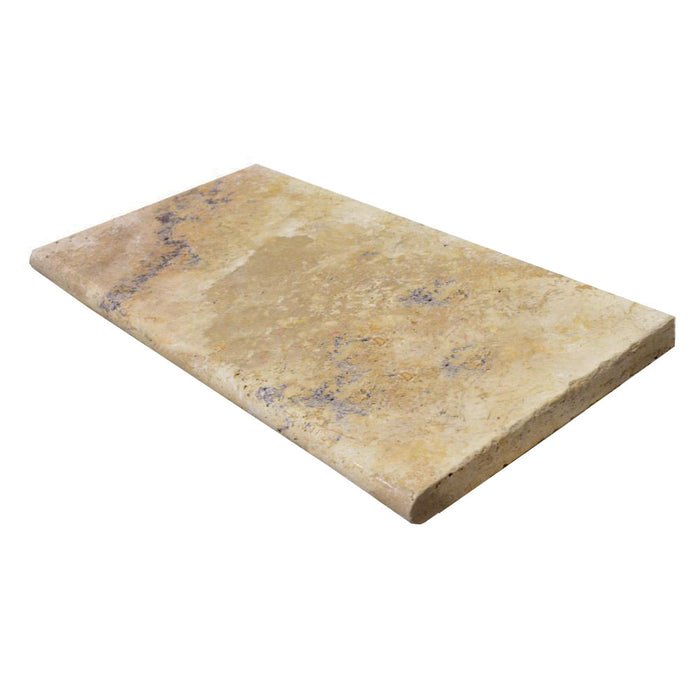 Country Classic Tumbled Travertine Pool Coping - 12" x 24" x 1 1/4"