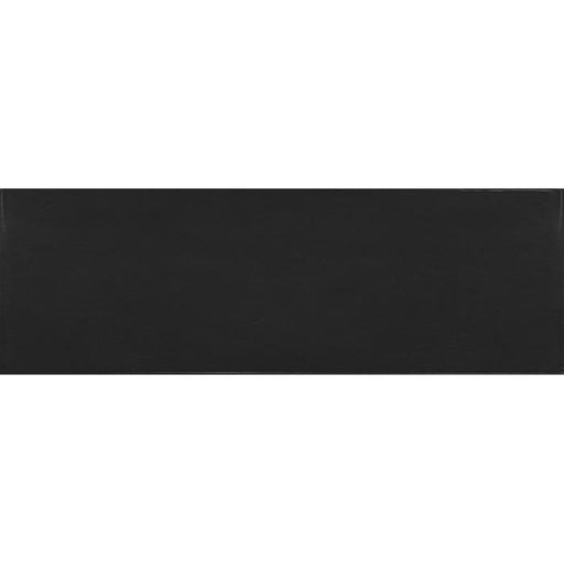 Country Black Ceramic Tile - 2.5" x 8" Glossy