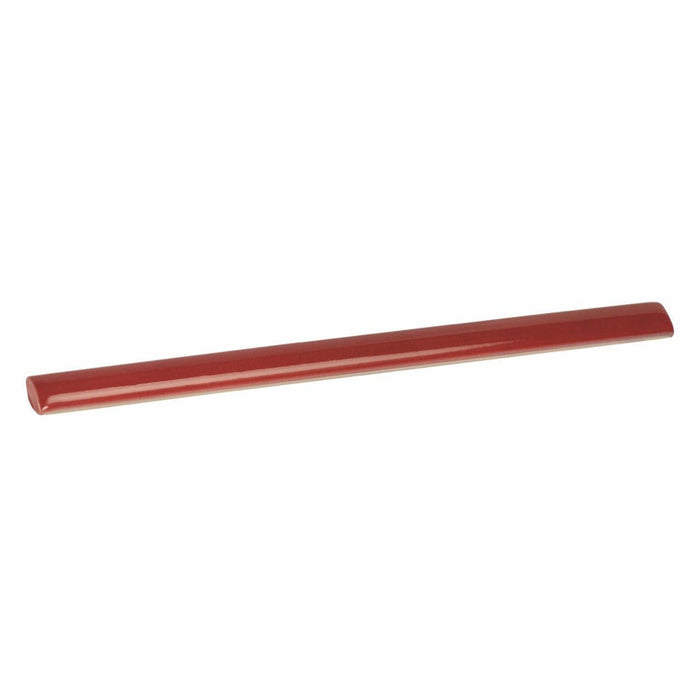 Country Red Glossy Ceramic Liner - 1/2" x 8"