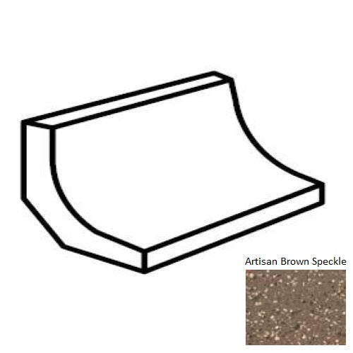 Keystones Unglazed Mosaic Artisan Brown Speckle D204