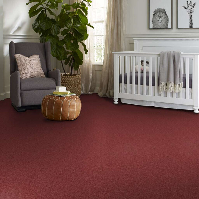 Caress By Shaw Quiet Comfort Classic II Cranberry 00821 Textured Nylon