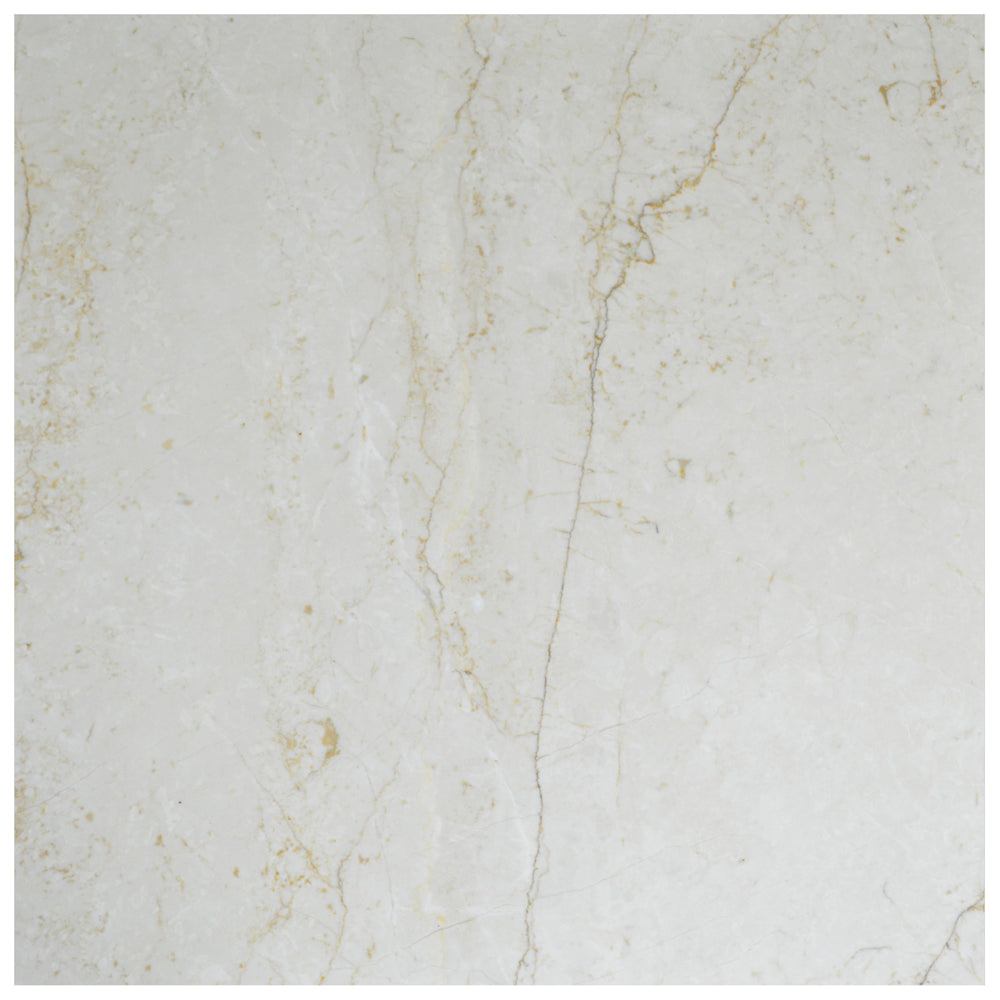 Full Tile Sample - Crema Fantasy Marble Tile - 24" x 24" x 1/2" Polished