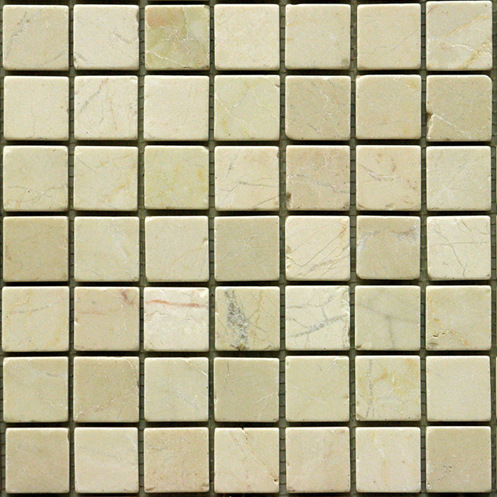 Cappuccino Marble Mosaic - 1" x 1" Tumbled