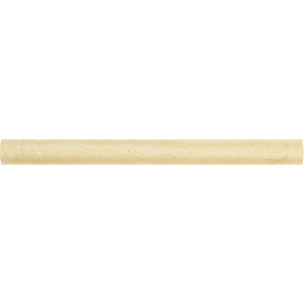 Crema Marfil Marble Liner - 1" x 12" Quarter Round Polished