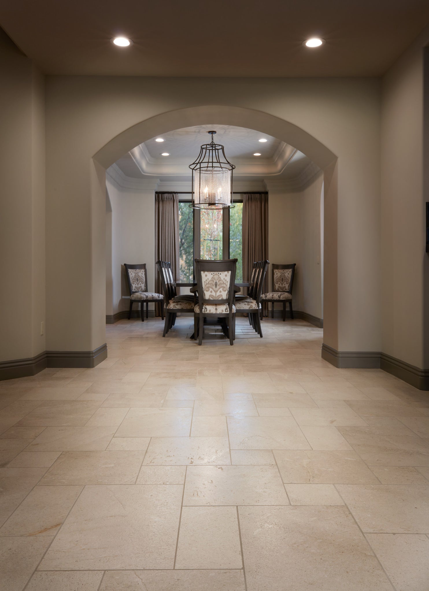 Arizona Tile Crema Vosscione Brushed Limestone Lyon Pattern — Stone