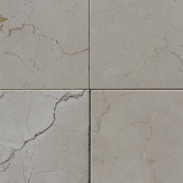 Crema Marfil Classico Marble Tile - 18" x 18" x 5/8" Polished