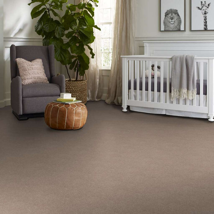 Shaw Floor Studio Home News II 12' Crisp Khaki 00103 Textured Polyester