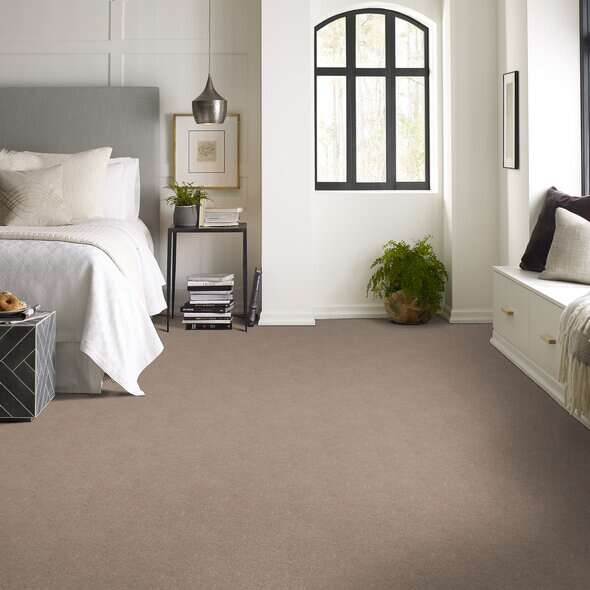 Shaw Floor Studio Home News II 15' Crisp Khaki Textured 00103