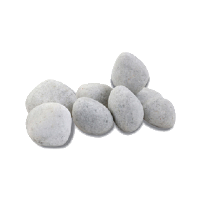 Crystal White Tumbled Marble Loose Pebble - Random Sizes x +/- 1" - 3"