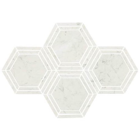 Daltile Marble M701 Carrara White Honed & Polished Marble Mosaic ...