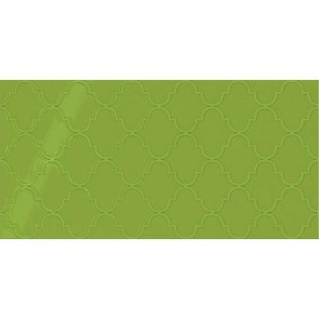 Showscape Vivid Green Arabesque Pattern SH15