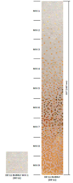 Mixes Glass DE-11 DE-11-BUBBLY-MIX-1