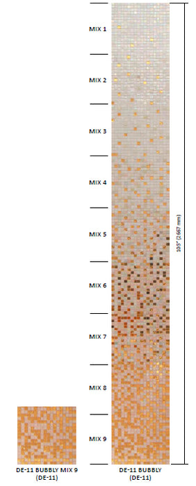 Mixes Glass DE-11 DE-11-BUBBLY-MIX-9