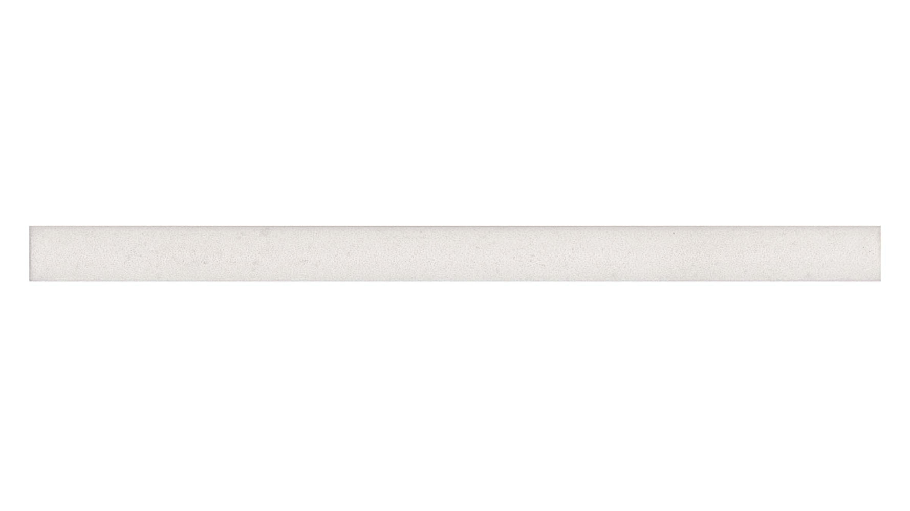 Cloe 0.5 x 8 Ceramic Jolly Miter Edge in White