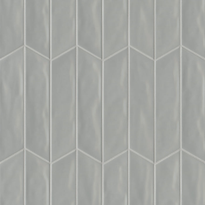 Sorrento Ceramic Grigio Chevron Left GRI