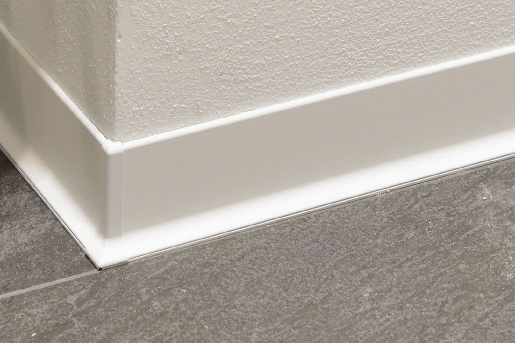 V/DBSL60MBW Matte White Color Coated Aluminum 2 3/8" x 1"