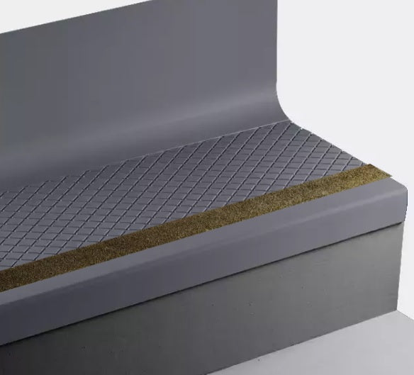 rubber stair tread roll Johnsonite Blue Intensity Diamond Rubber Moulding / Trim