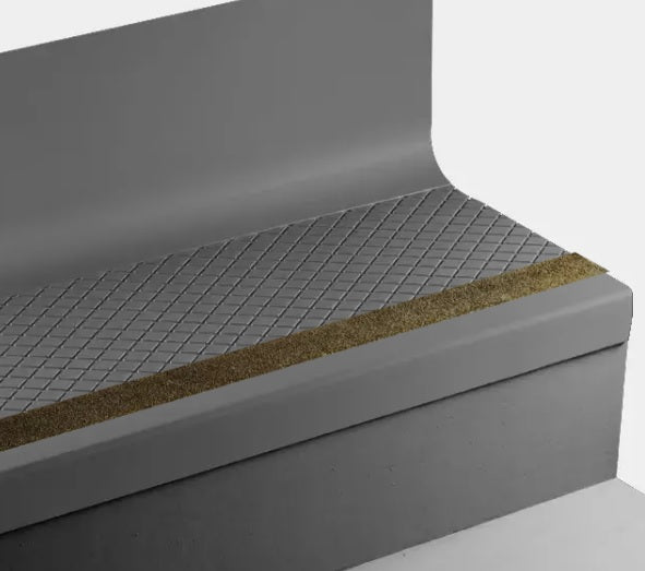 Tarkett Johnsonite Burnt Umber Angle Fit Stair Tread with Riser — Stone & Tile Shoppe, Inc.