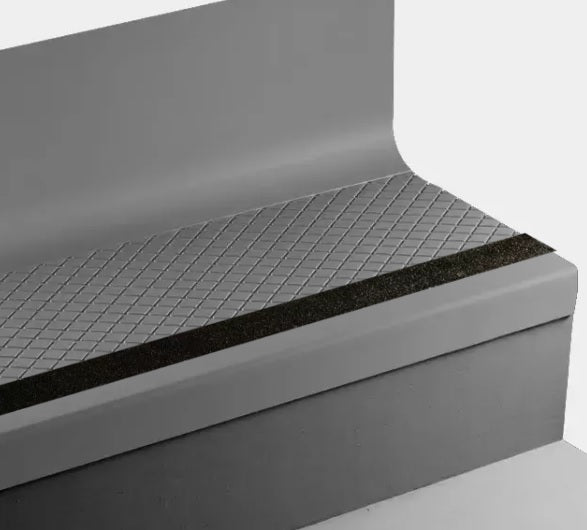 stair tread covers rubber Tarkett Johnsonite Grey Angle Fit Stair Tread with Riser — Stone & Tile Shoppe, Inc