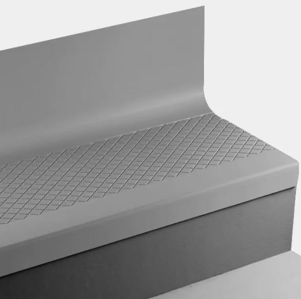 Tarkett Johnsonite Pewter Angle Fit Stair Tread with Riser — Stone & Tile Shoppe, Inc.
