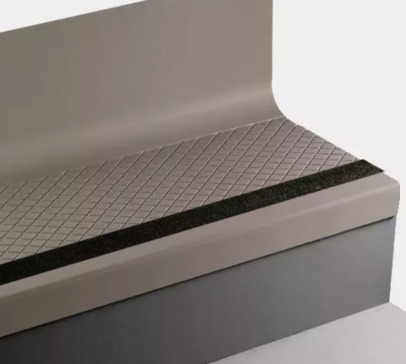 Tarkett Johnsonite Wetlands Angle Fit Stair Tread with Riser — Stone ...