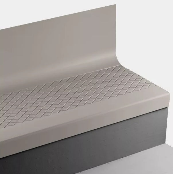 Tarkett Johnsonite Zephyr Angle Fit Stair Tread with Riser — Stone