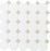 Octagon & Dot Matte White with Gray Gloss Dot 6501