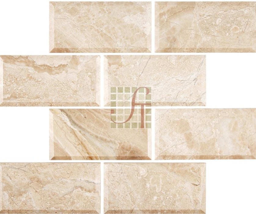 Diano Royal Marble Polished Tile - 3" x 6" x 3/8"