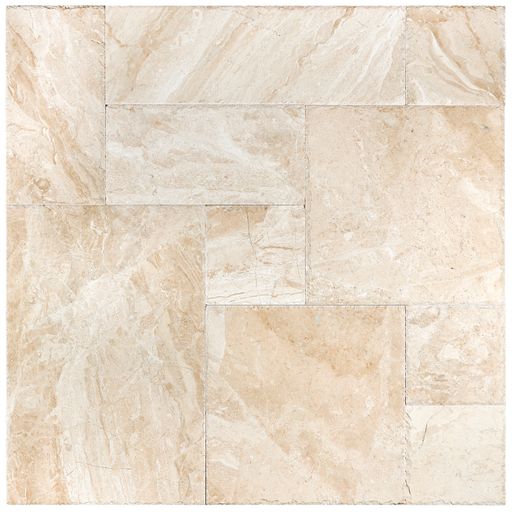 Diano Royal Chiseled & Brushed Marble Versailles Pattern