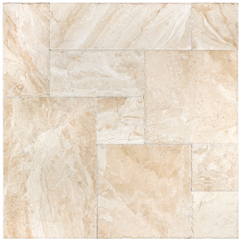 Diano Royal Chiseled & Brushed Marble Versailles Pattern
