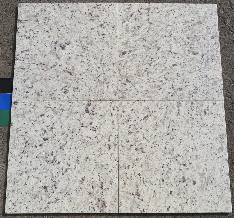 Dallas White Granite Tile - 18" x 18" x 3/8" Polished