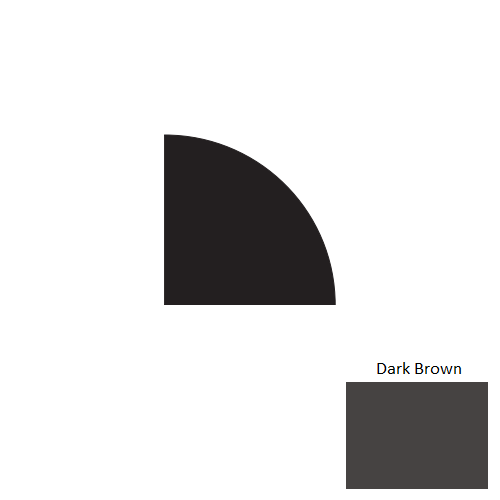 Johnsonite Dark Brown QTR-44-D