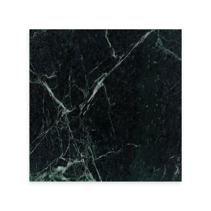 Dark Green Polished Marble Tile - 12" x 24"